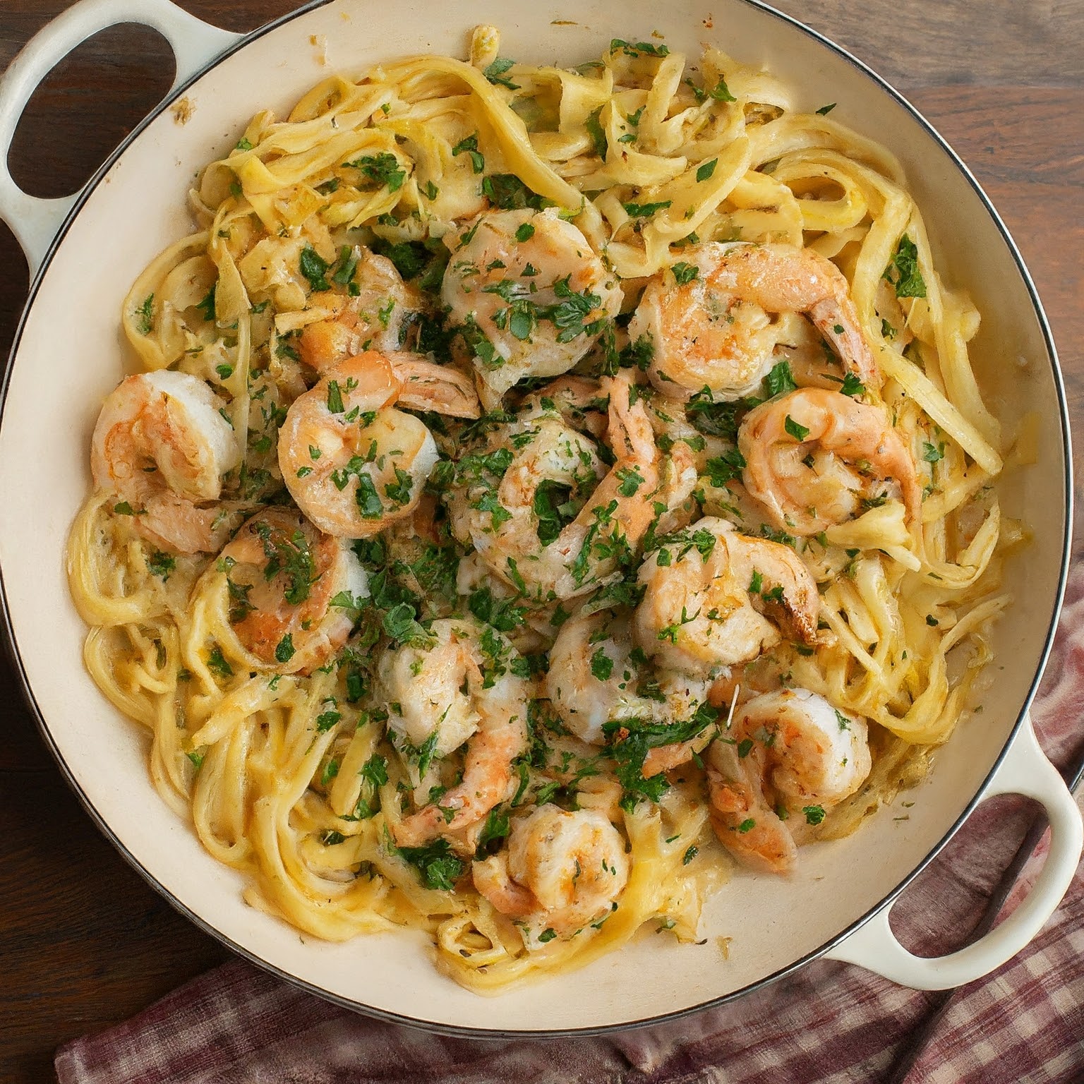 Shrimp Scampi with Garlic Noodles Recipe