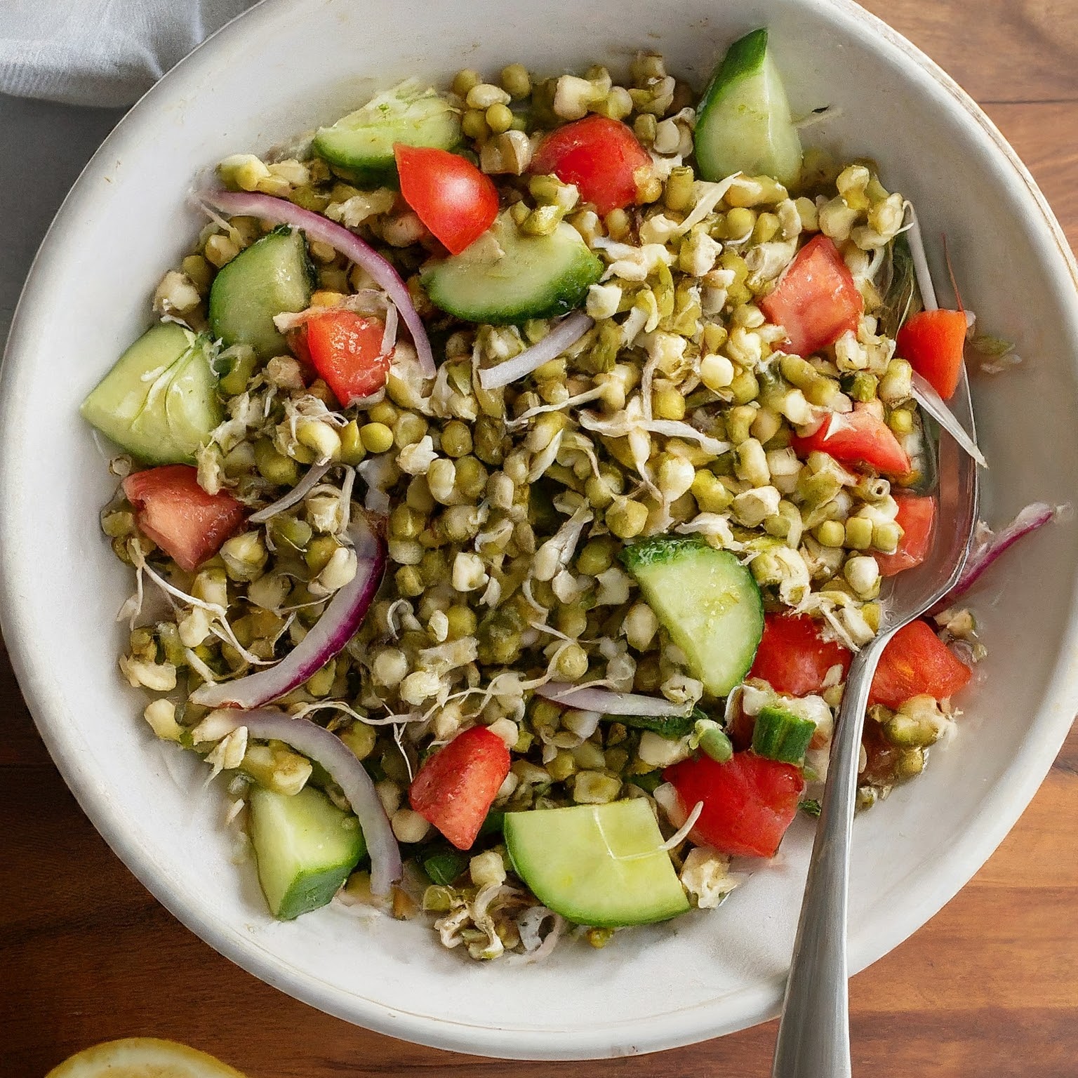 Sprouted Mung Bean Salad Recipe